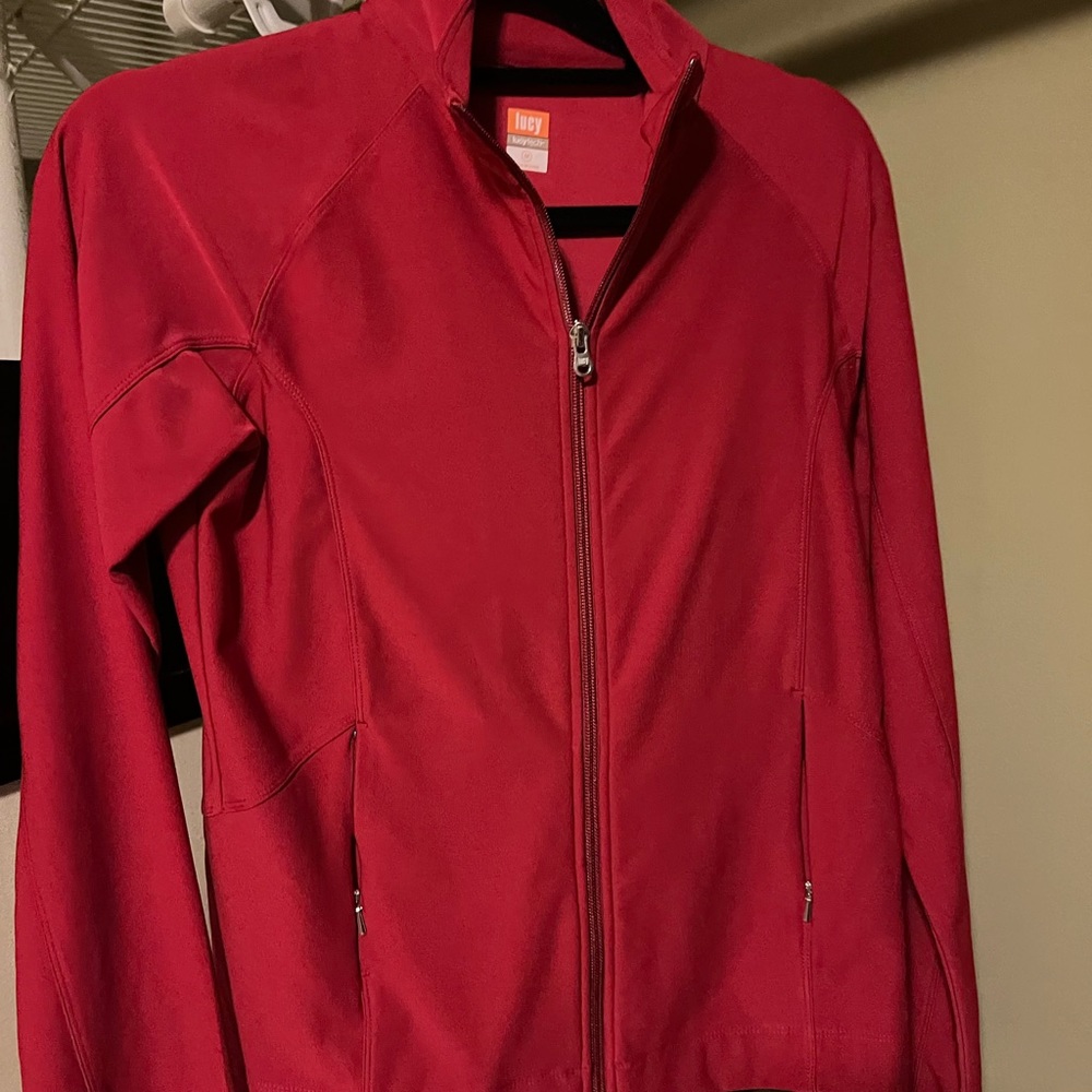 Lucy Red Full-Zip Athletic Jacket